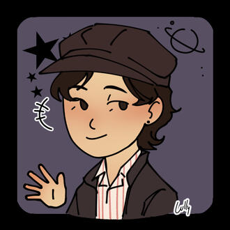 A picrew of a Thai man with a hat over his hair.